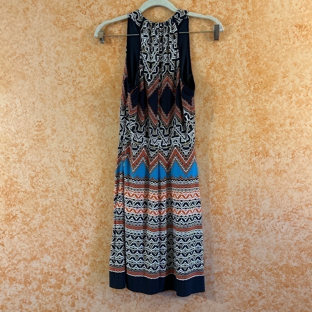 🌺SALE🌺 LAUNDRY by Shelli Segal sleeveless multicolor Patterned Dress size 4 - Picture 2 of 9